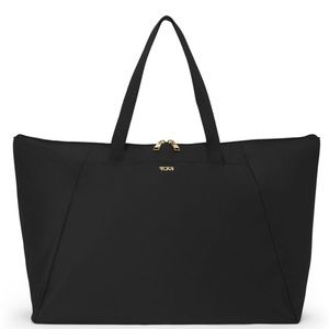 TUMI Voyager Just in Case Tote - Black and Gold, comes with small zip bag